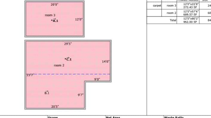 Calculadora de alfombras - Measure Square Corp