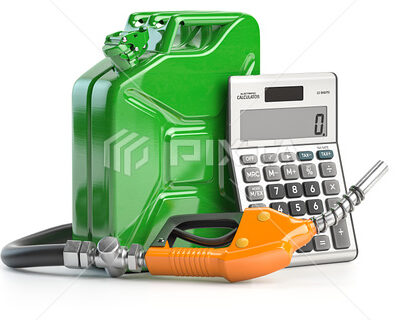 Concepto de cálculo del coste del combustible.