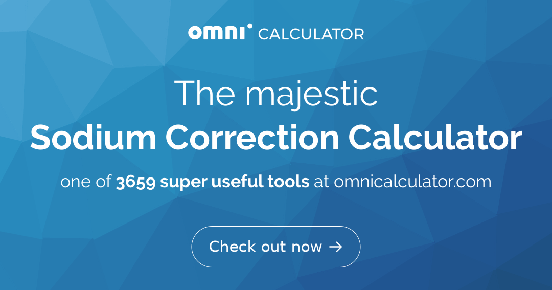 Calculadora de Cambios de Sodio en la Hipertrigliceridemia Calculadora de corrección de sodio