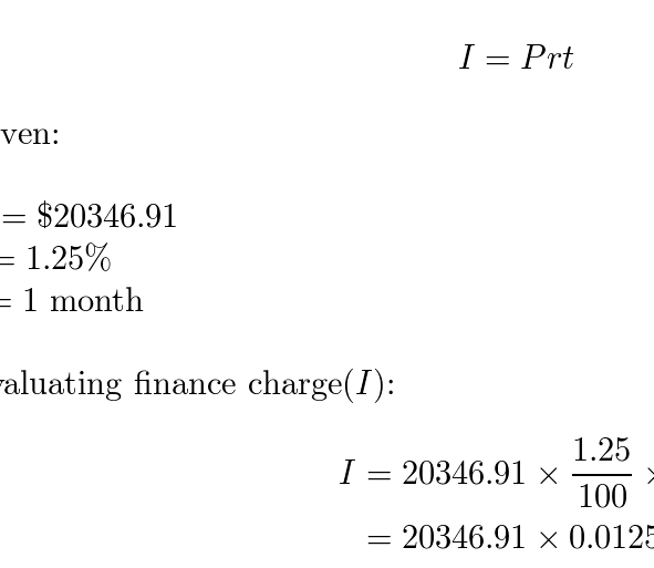 Calcule el cargo financiero de una tarjeta de crédito que tiene el |