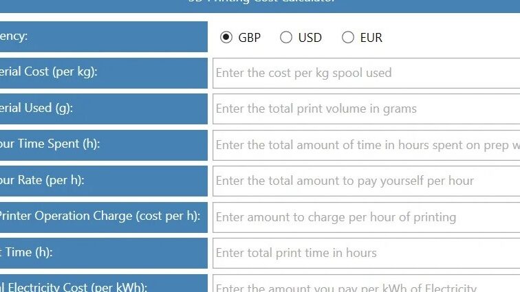 Las mejores calculadoras de costes de impresión 3D en 2024 |