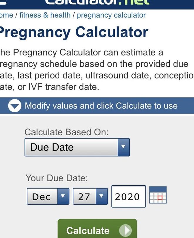 Calculadora de embarazo |