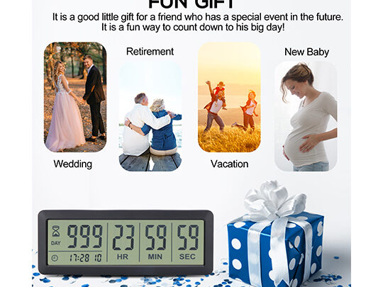 Reloj temporizador digital de cuenta regresiva de días - AIMILAR 999 días de cuenta regresiva...