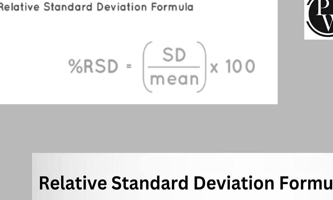 Fórmula de desviación estándar relativa, definición, ejemplos