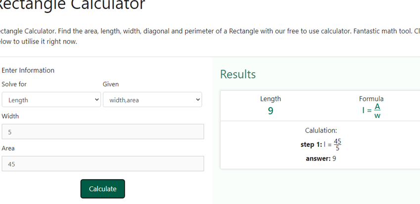 Calculadora rectangular |