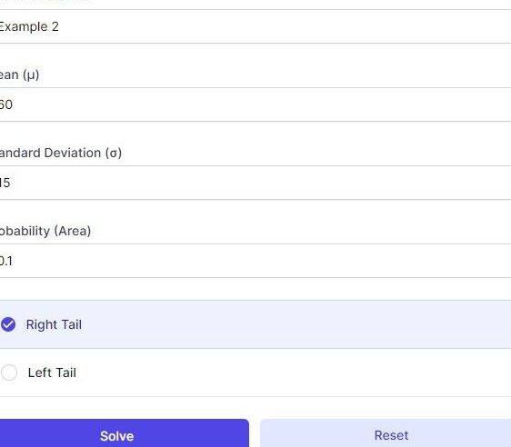 Calculadora de Distribución Normal Inversa Calculadora de distribución normal y probabilidad online (inversa ...