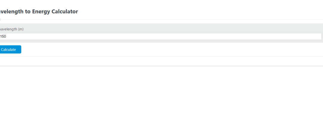 Calculadora de longitud de onda a energía - Academia de calculadoras