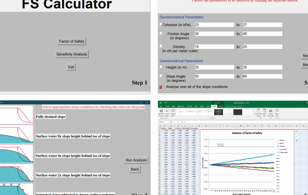 Calculadora FS: una aplicación basada en Windows para el factor de seguridad...