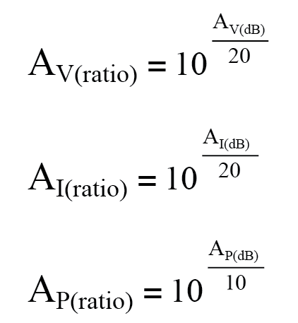 Calculadora de Ganancia en dB Decibeles |