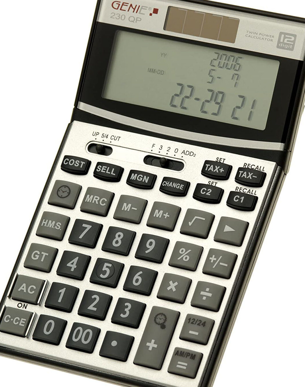 Calculadora de tiempo 230 QP con botón HMS.