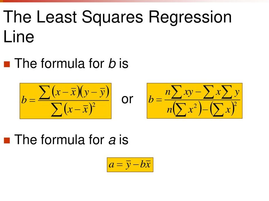 Calculadora de la línea de regresión de mínimos cuadrados Calcular la recta de regresión de mínimos cuadrados - ppt descargar