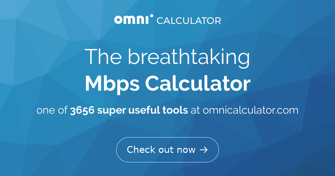 Calculadora de Mbps Calculadora de Mbps |