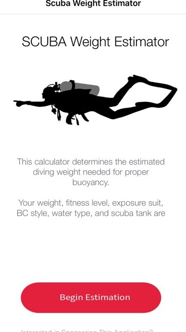 Calculadora de pesos de buceo Estimador de peso de buceo por Ryan Ebner