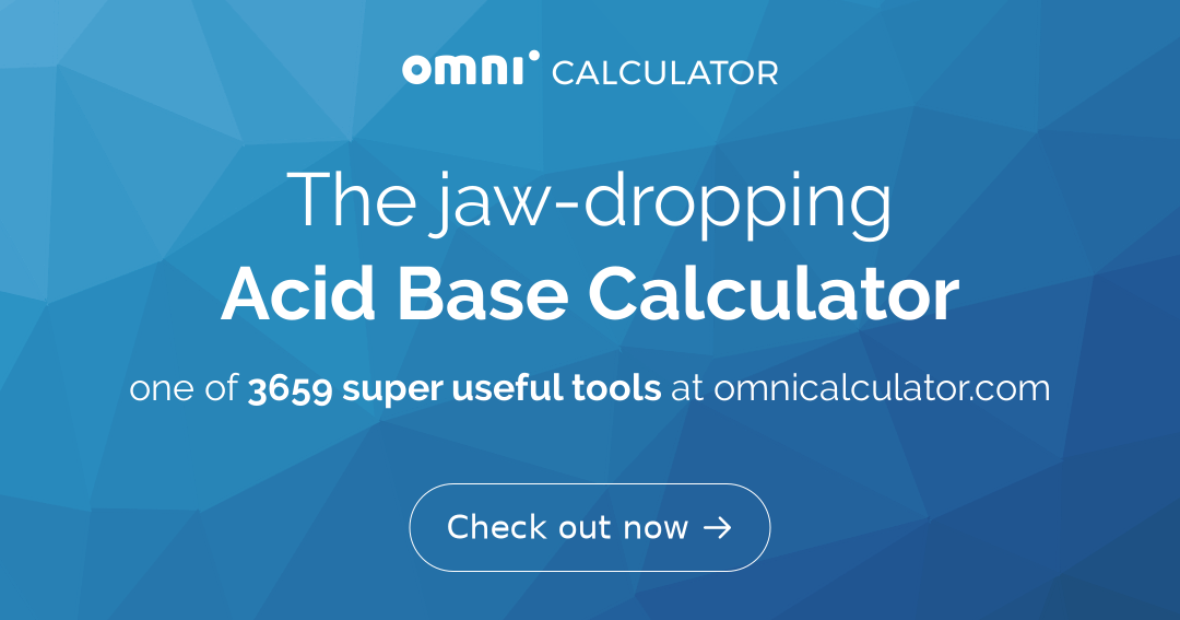 Calculadora de pH de la sangre arterial Calculadora ácido-base