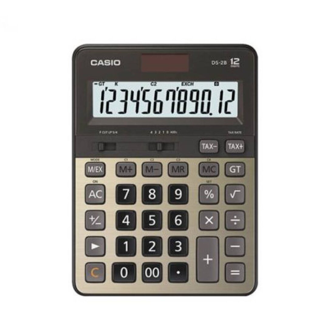 Calculadora Casio Ds-2b-gd-w-dp(ph) Tipo De Escritorio 12 Dígitos / Pesada...