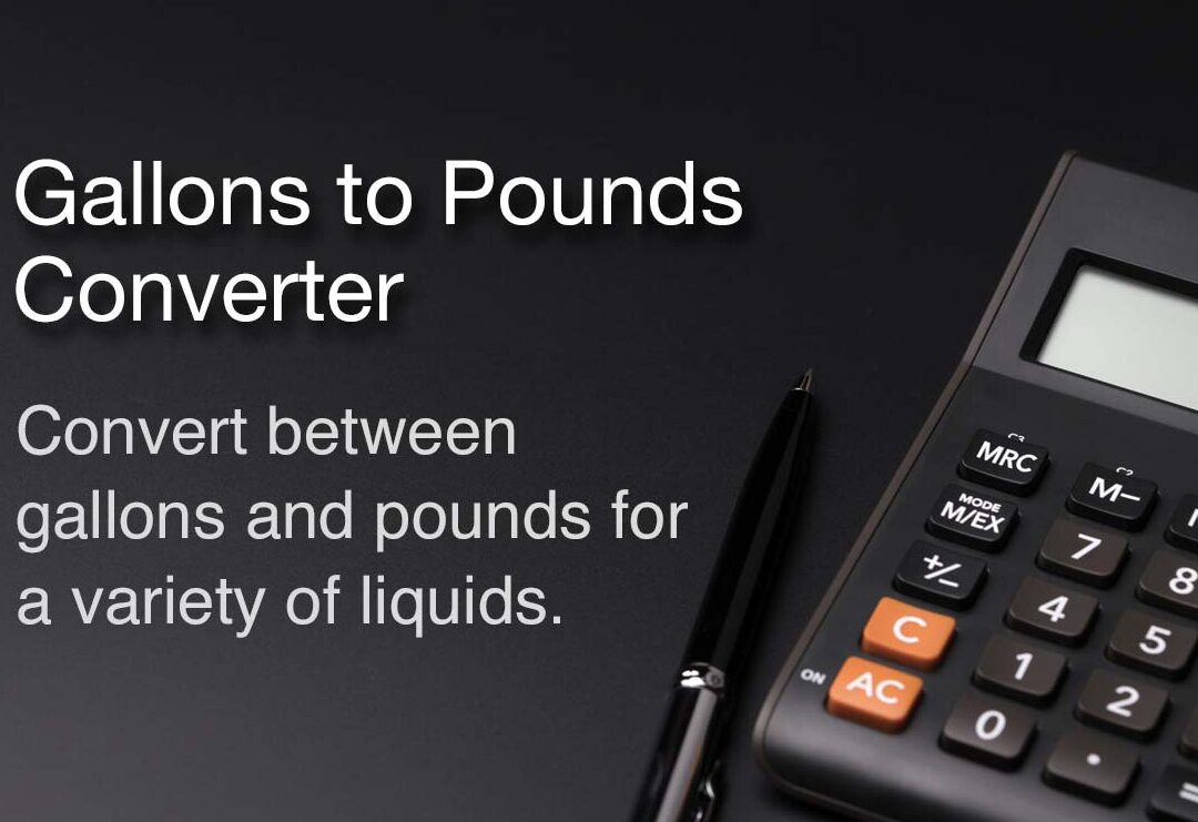 Convertidor de galones a libras