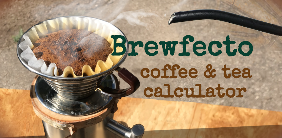Calculadora de proporción de preparación de café y té Brewfecto y temporizador de vertido