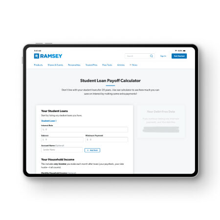 Calculadora de Préstamos Estudiantiles Calculadora de liquidación de préstamos estudiantiles - Ramsey