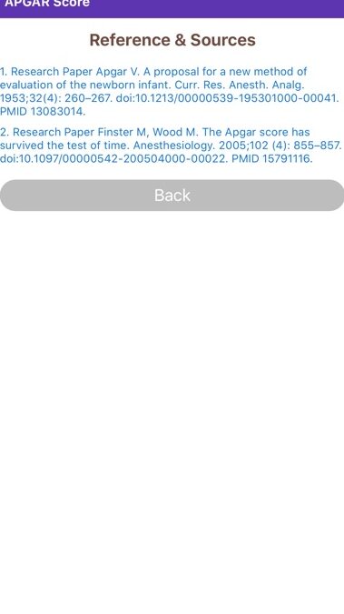 Calculadora de puntuación APGAR de EHealthLine