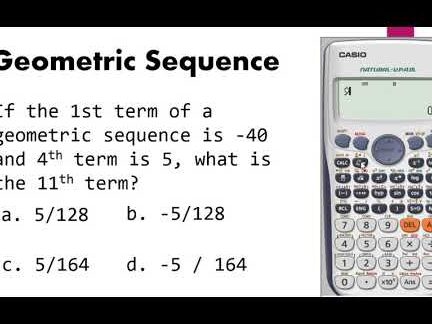 Caltech en la resolución del enésimo término de una secuencia geométrica usando la calculadora Casio fx - 570ES PLUS