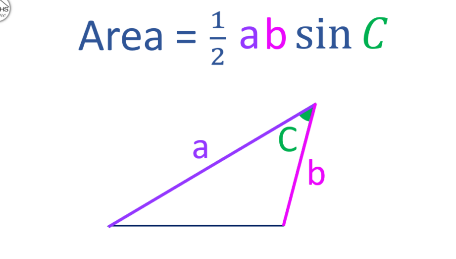 Cómo encontrar el área de un triángulo usando la regla del seno ...