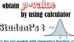 Calcule el valor p para la distribución t de Student usando la calculadora...