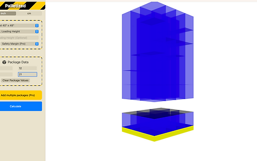 Paletizado - Calculadora de Palet