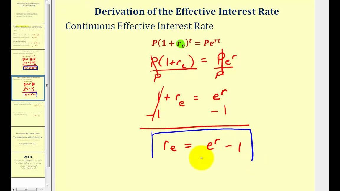 Calculadora de Tasa de Interés Efectiva Tasa de interés efectiva (rendimiento efectivo)