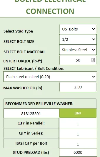 Herramientas de calculadora de lavadoras |