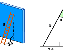 Encontrar un ángulo en un triángulo rectángulo
