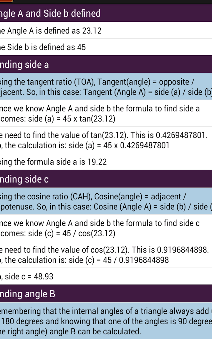 Calculadora de ángulos - Aplicación en Amazon Appstore