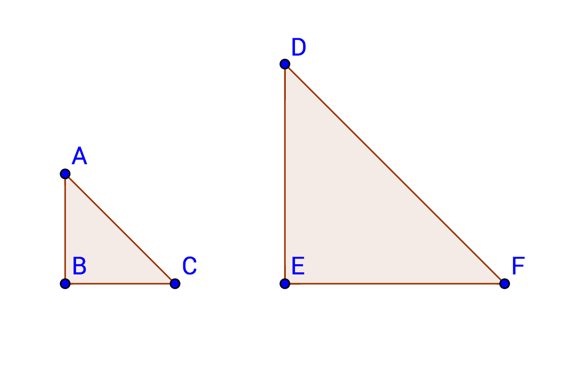 Cómo saber si los triángulos rectángulos son semejantes - Geometría básica