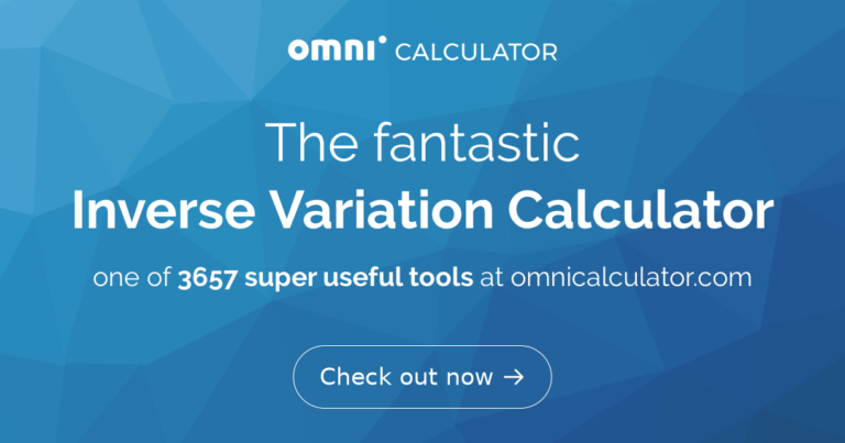 Variacion Inversa Calculadora de Variación Inversa: ¿Cómo usarla para resolver tus ...