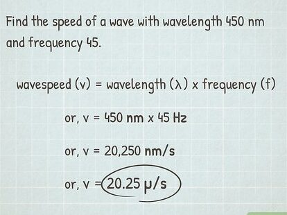 Cómo calcular la longitud de onda: 11 pasos (con fotos) - wikiHow