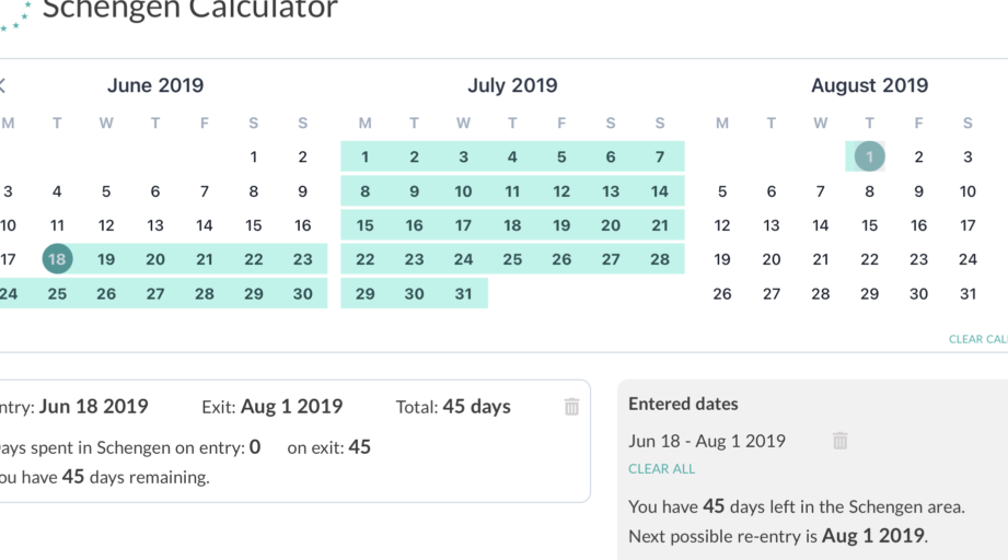 ¿Cuál es la mejor calculadora de visas Schengen?