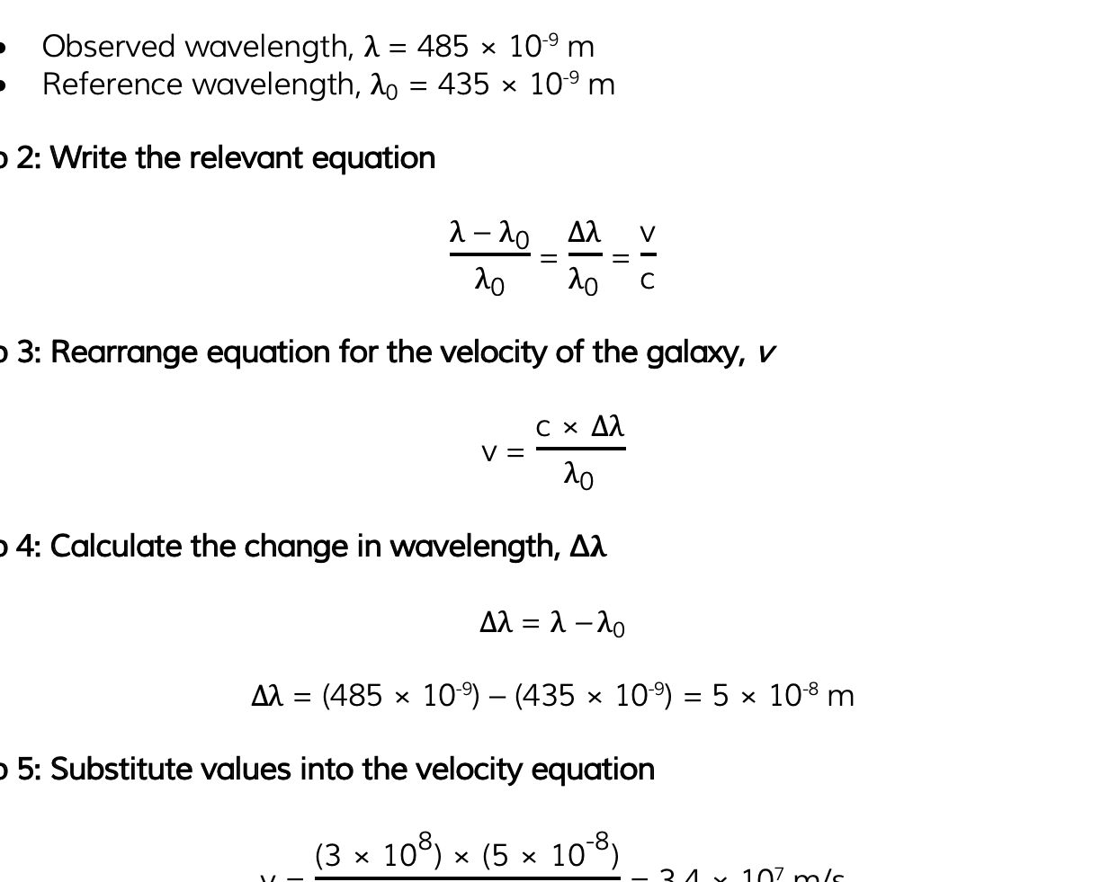 Calculadora del efecto Doppler 9.5.3 La ecuación Doppler |