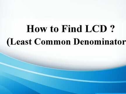 ¿Cómo encontrar LCD (mínimo denominador común)?