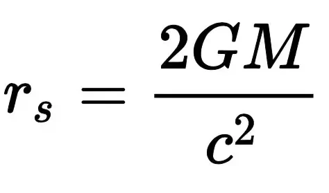 ¿Cuál es el radio de Schwarzschild de un ser humano típico?