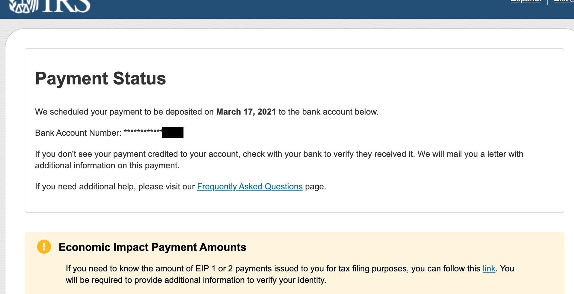Calculadora del segundo cheque de estímulo - Ley HEROES Tercera actualización de verificación de estímulo: actualizaciones del IRS Herramienta Obtener mi pago;