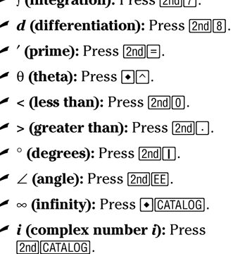 Calculadora Theta Teclas especiales de la calculadora gráfica TI-89 - Para Dummies