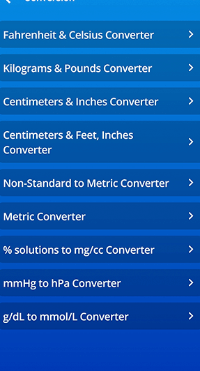 Conversión de mg a cc
