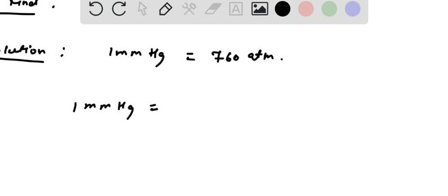 RESUELTO: 1 mmHg es lo mismo que 760 atm.
