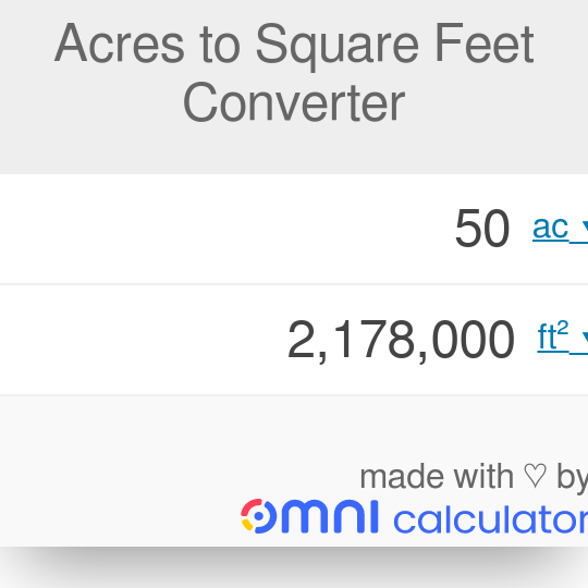 Conversor de Acres a Pies Cuadrados Convertidor de acres a pies cuadrados
