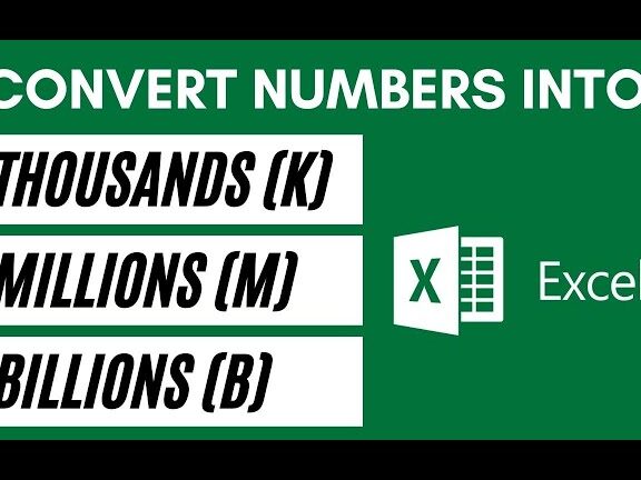 Convierta números en miles, millones y miles de millones en Excel