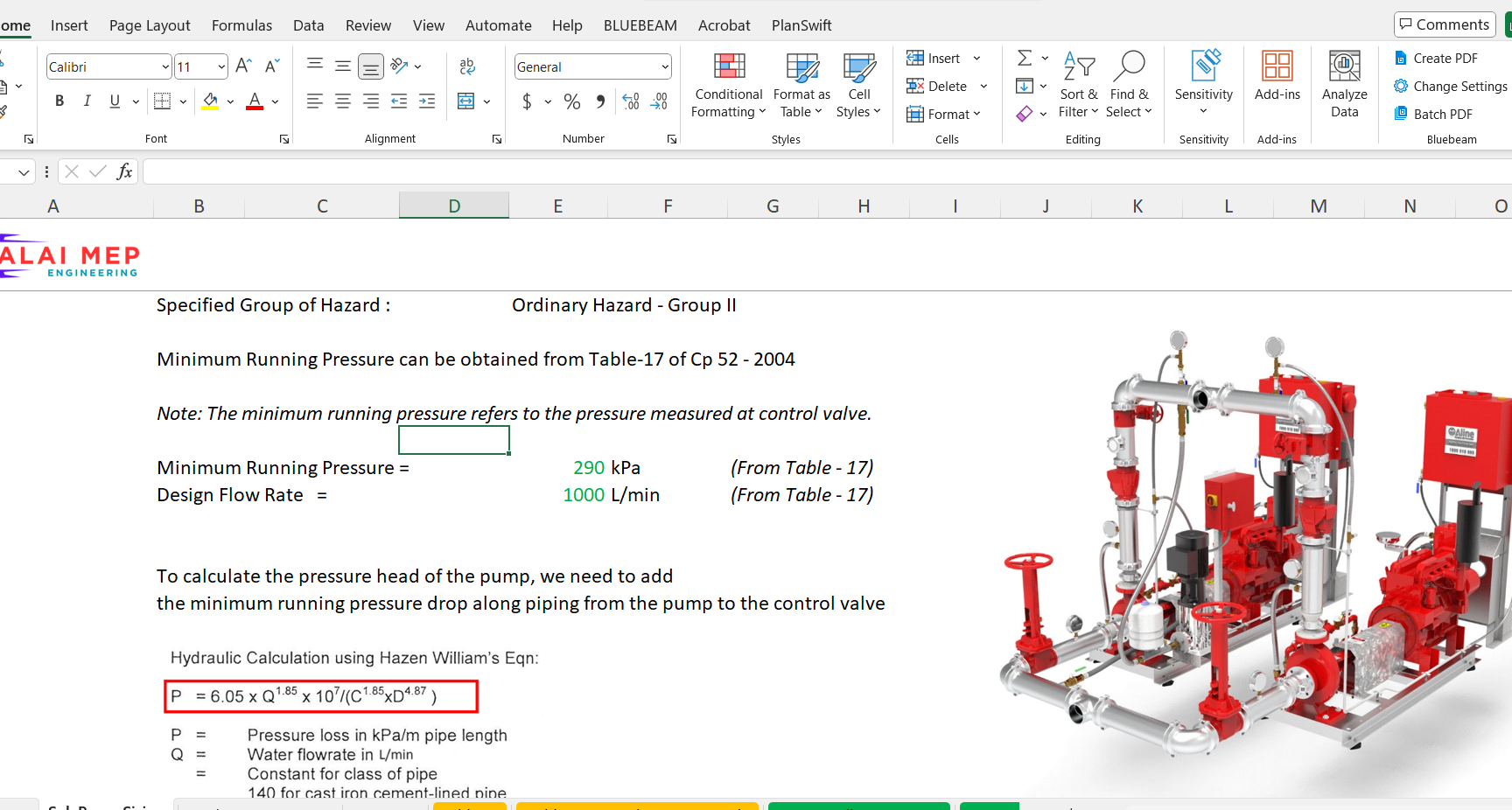 Sistema de protección contra fuego