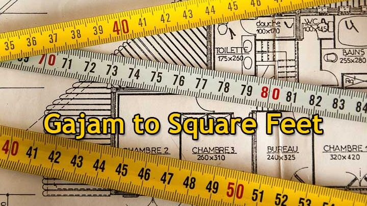 Conversor de gajam a pies cuadrados en línea - Calculadora de unidades